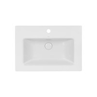Раковина Qtap Stork White з донним клапаном QT1511L738W