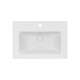 Раковина Qtap Stork White з донним клапаном QT1511L738W