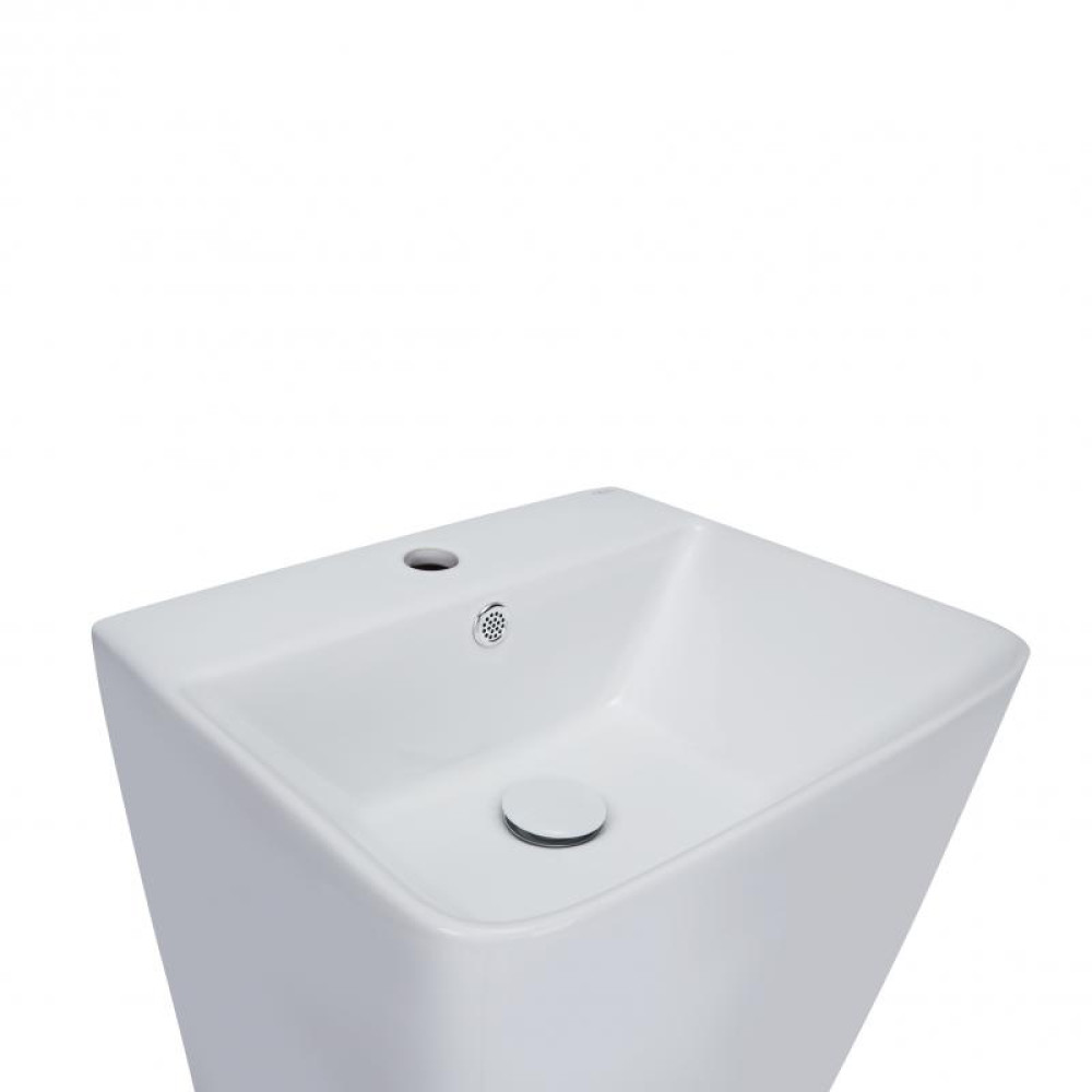 Раковина для підлоги моноблок Qtap Tern з донним клапаном QT1711G302W