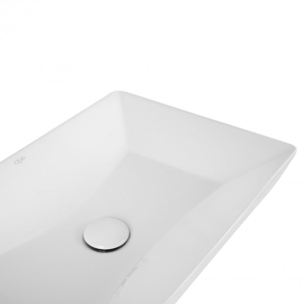 Раковина Qtap Crow QT0511L739W з донним клапаном