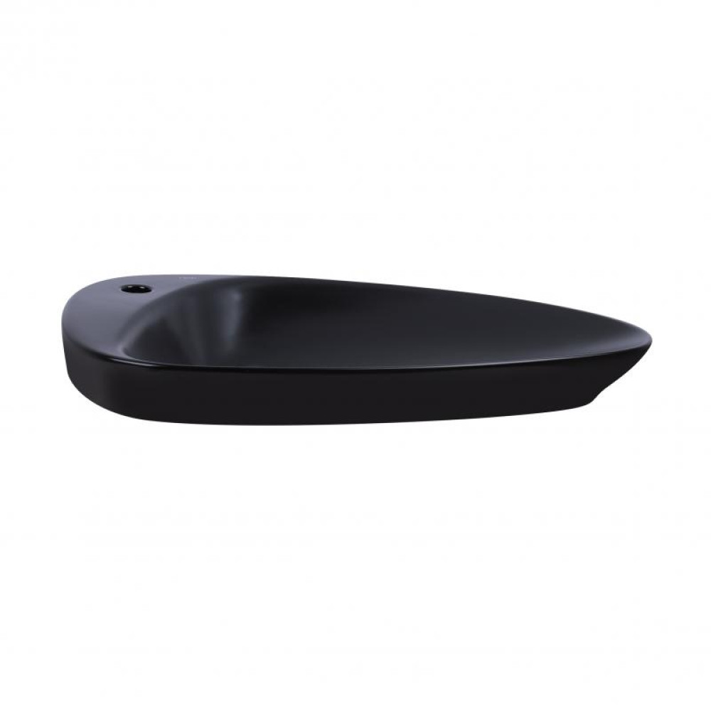 Раковина-чаша Qtap Leo Matt black з донним клапаном QT1111A089TMB