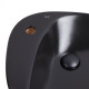 Раковина-чаша Qtap Leo Matt black з донним клапаном QT1111A089TMB