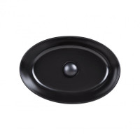 Раковина-чаша Qtap Leo Matt black з донним клапаном QT1111A052MB