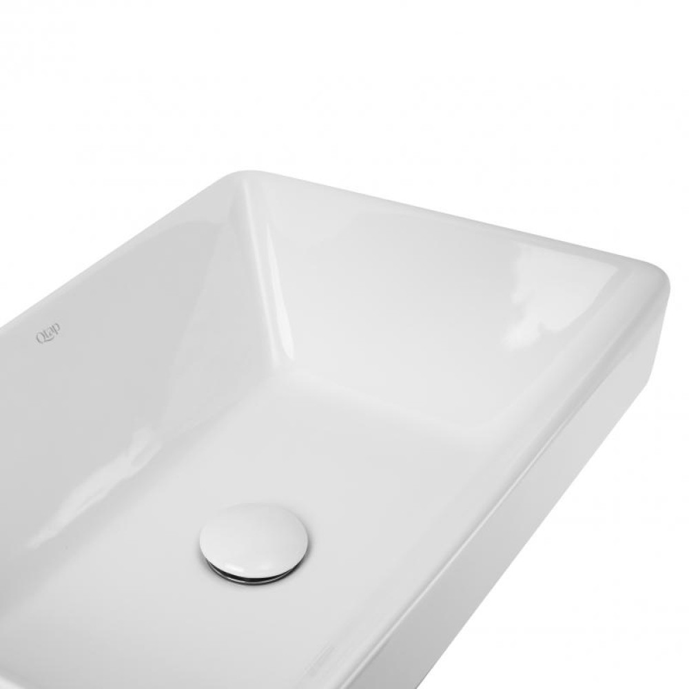 Раковина Qtap Crow QT0511L582W з донним клапаном
