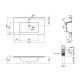 Раковина Qtap Albatross 9H White з донним клапаном QT01119080HW