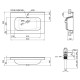 Раковина Qtap Albatross 5H White з донним клапаном QT01115080HW