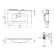 Раковина Qtap Albatross 5H White з донним клапаном QT01115090HW