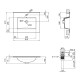 Раковина Qtap Albatross E White з донним клапаном QT01119060EW