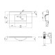 Раковина Qtap Albatross E White з донним клапаном QT01119090EW