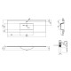 Раковина Qtap Albatross E White з донним клапаном QT01119150EW