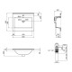Раковина Qtap Albatross E49 White з донним клапаном QT01119060E49W