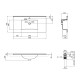 Раковина Qtap Albatross E49 White з донним клапаном QT01119100E49W