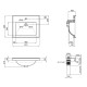 Раковина Qtap Albatross 5C White з донним клапаном QT01115060CW