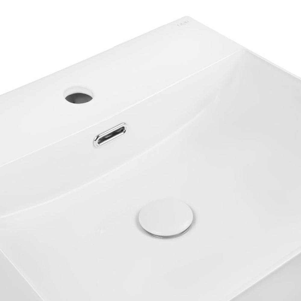 Раковина Qtap Nando C White з донним клапаном QT12117050CW