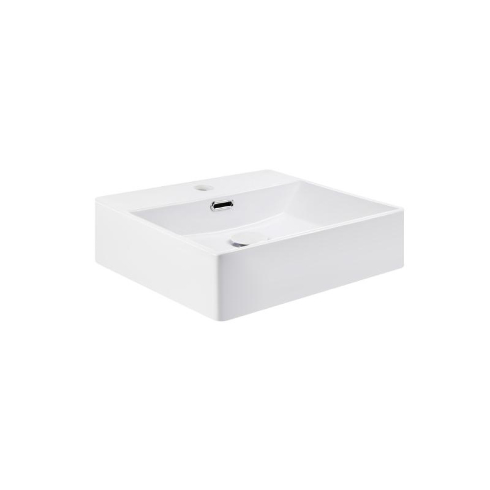 Раковина Qtap Nando K White з донним клапаном QT12117041KW