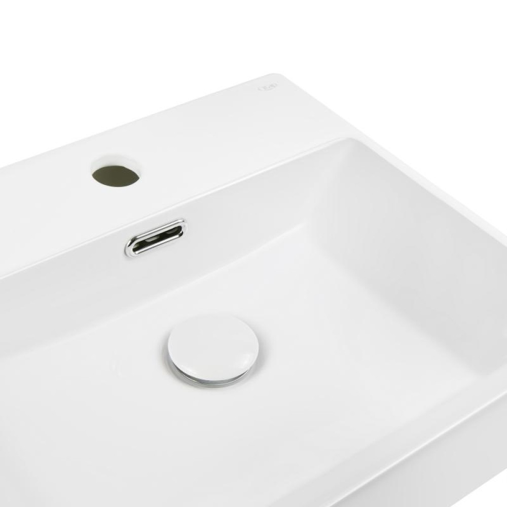 Раковина Qtap Nando K White з донним клапаном QT12117041KW