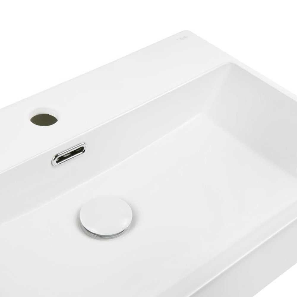 Раковина Qtap Nando K White з донним клапаном QT12117060KW