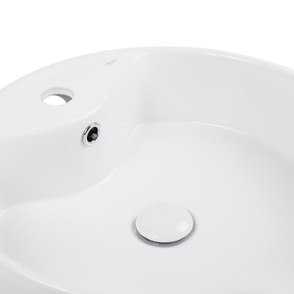 Раковина-чаша Qtap Scorpio White з донним клапаном QT14117046LW