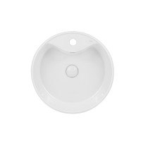 Раковина-чаша Qtap Scorpio White с донным клапаном QT14117046LW