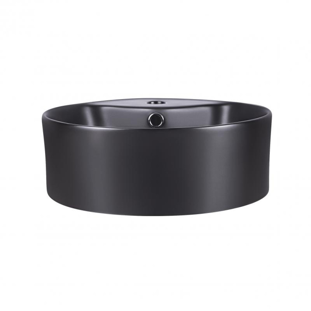 Раковина-чаша Qtap Scorpio Matt black з донним клапаном QT14113018BMBMB