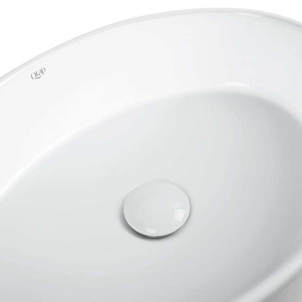 Раковина-чаша Qtap Kolibri White з донним клапаном QT10113054W