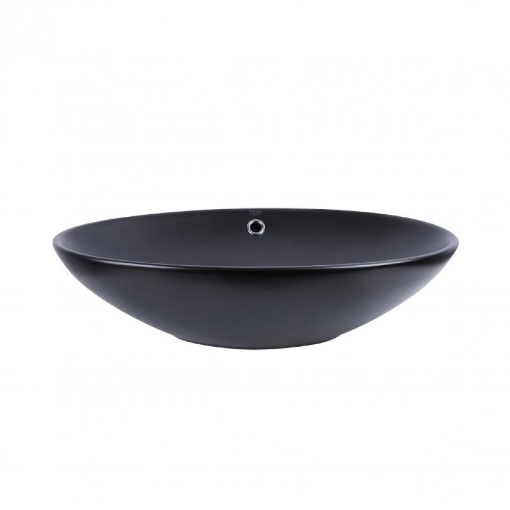 Раковина-чаша Qtap Dove Matt black з донним клапаном QT063077MBMB2MB