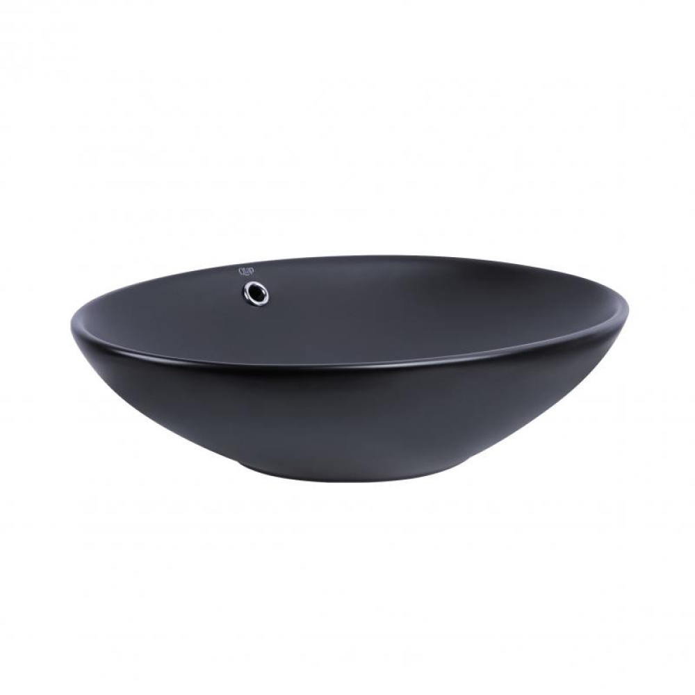 Раковина-чаша Qtap Dove Matt black з донним клапаном QT063077MBMB2MB