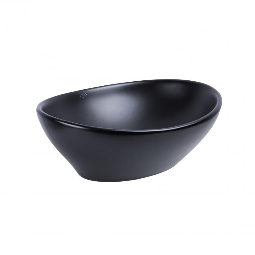 Раковина-чаша Qtap Dove Matt black з донним клапаном QT063078MBMB