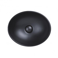Раковина-чаша Qtap Dove Matt black с донным клапаном QT063078MBMB