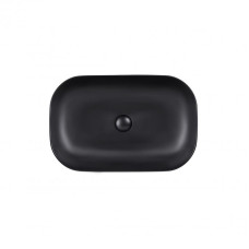Раковина-чаша Qtap Robin Matt black с донным клапаном QT132143PMBMB