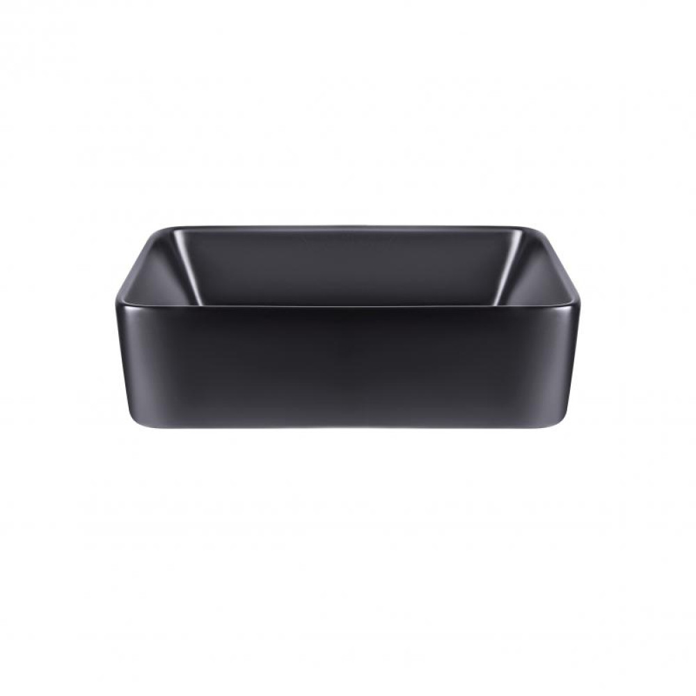Раковина-чаша Qtap Tern Matt black з донним клапаном QT172074MBMB