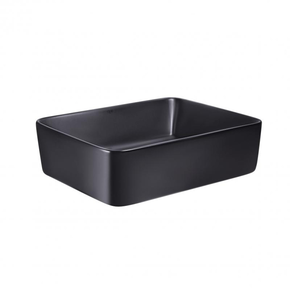 Раковина-чаша Qtap Tern Matt black з донним клапаном QT172074MBMB