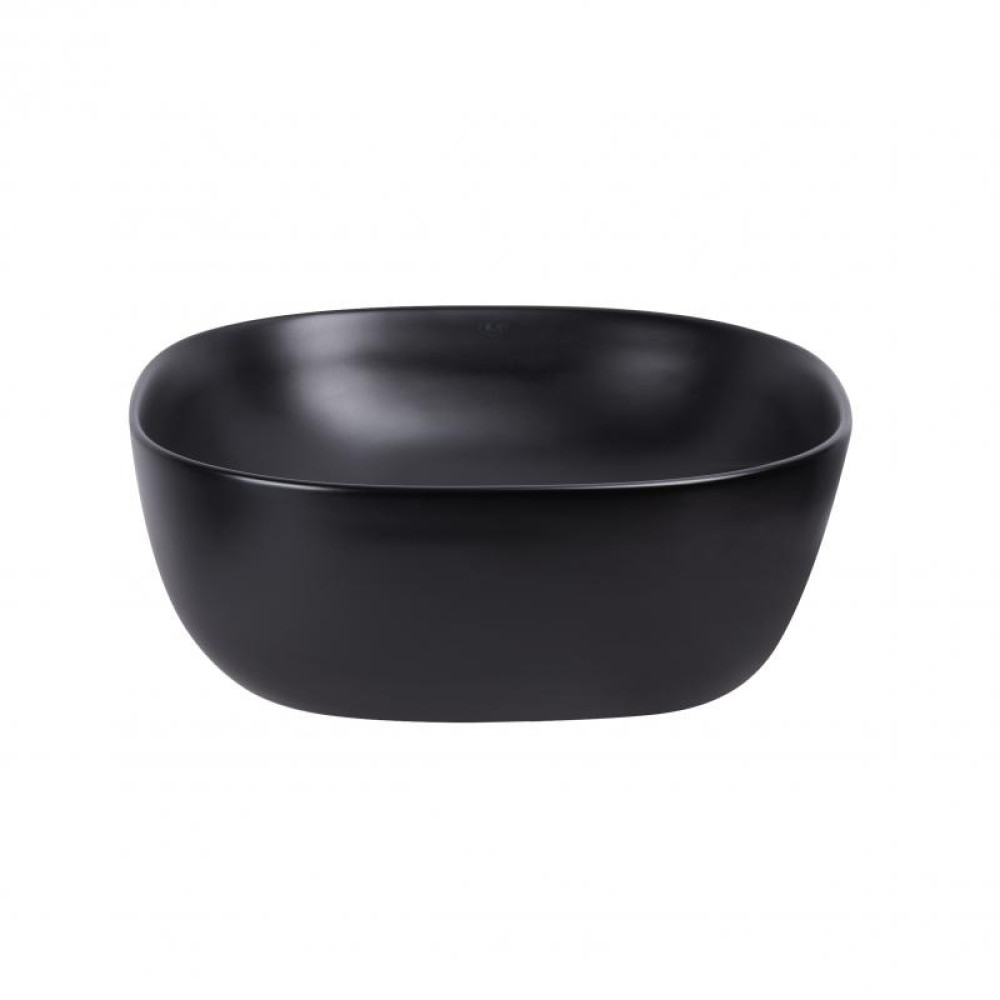 Раковина-чаша Qtap Kolibri Matt black з донним клапаном QT10112144MBMB