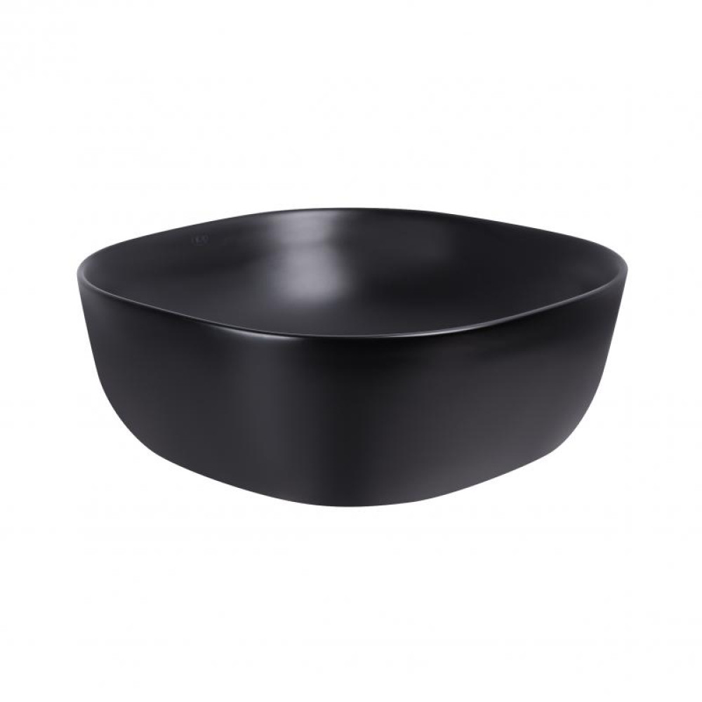 Раковина-чаша Qtap Kolibri Matt black з донним клапаном QT10112144MBMB