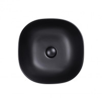 Раковина-чаша Qtap Kolibri Matt black с донным клапаном QT10112144MBMB