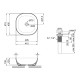 Раковина-чаша Qtap Kolibri Matt black з донним клапаном QT10112144MBMB