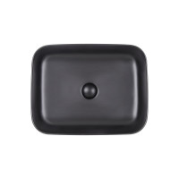 Раковина-чаша Qtap Tern Matt black с донным клапаном QT172195MBMB