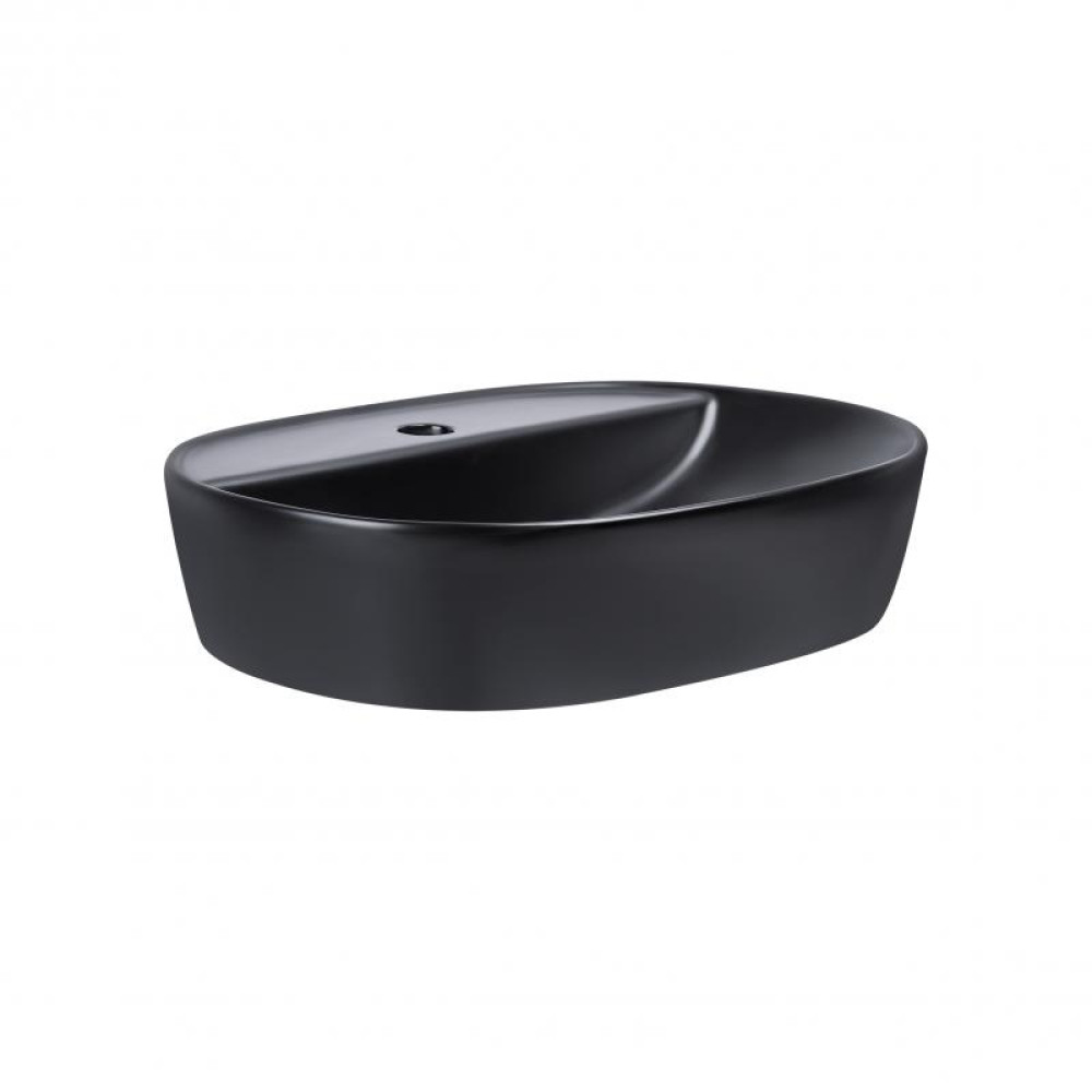 Раковина-чаша Qtap Scorpio Matt black з донним клапаном QT142202MBMB