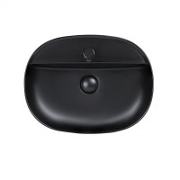 Раковина-чаша Qtap Scorpio Matt black с донным клапаном QT142202MBMB