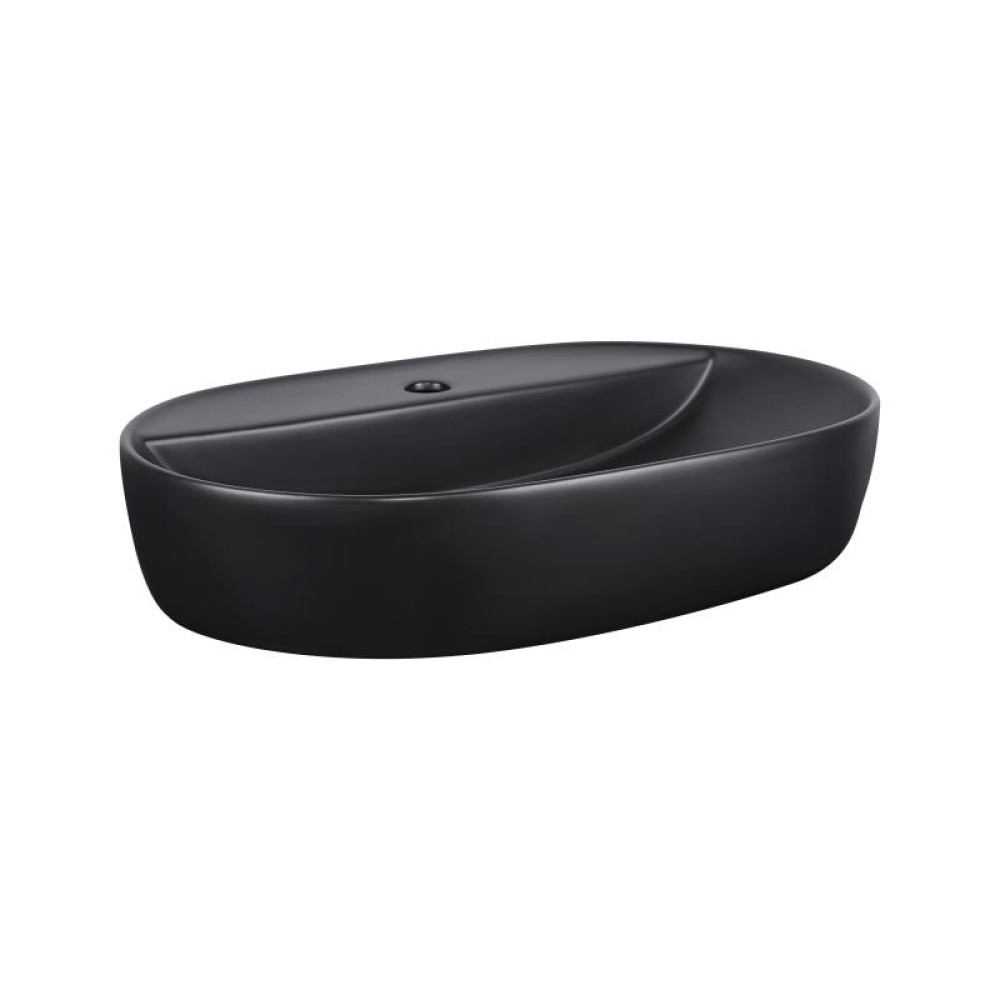 Раковина-чаша Qtap Scorpio Matt black з донним клапаном QT142203MBMB