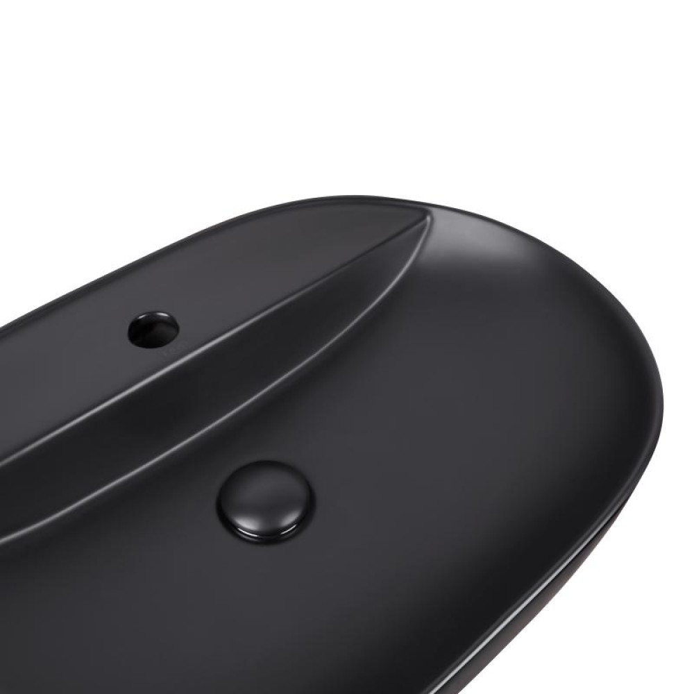 Раковина-чаша Qtap Scorpio Matt black з донним клапаном QT142203MBMB