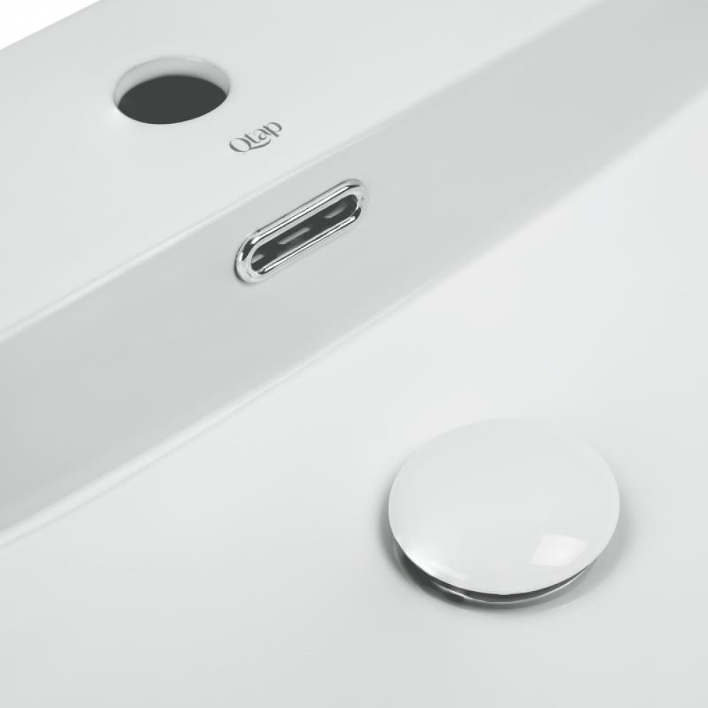 Раковина Qtap Nando LT White з донним клапаном QT12112173W
