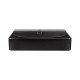Раковина Qtap Nando LT Matt black з донним клапаном QT12112173MBMB