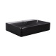 Раковина Qtap Nando LT Matt black з донним клапаном QT12112173MBMB