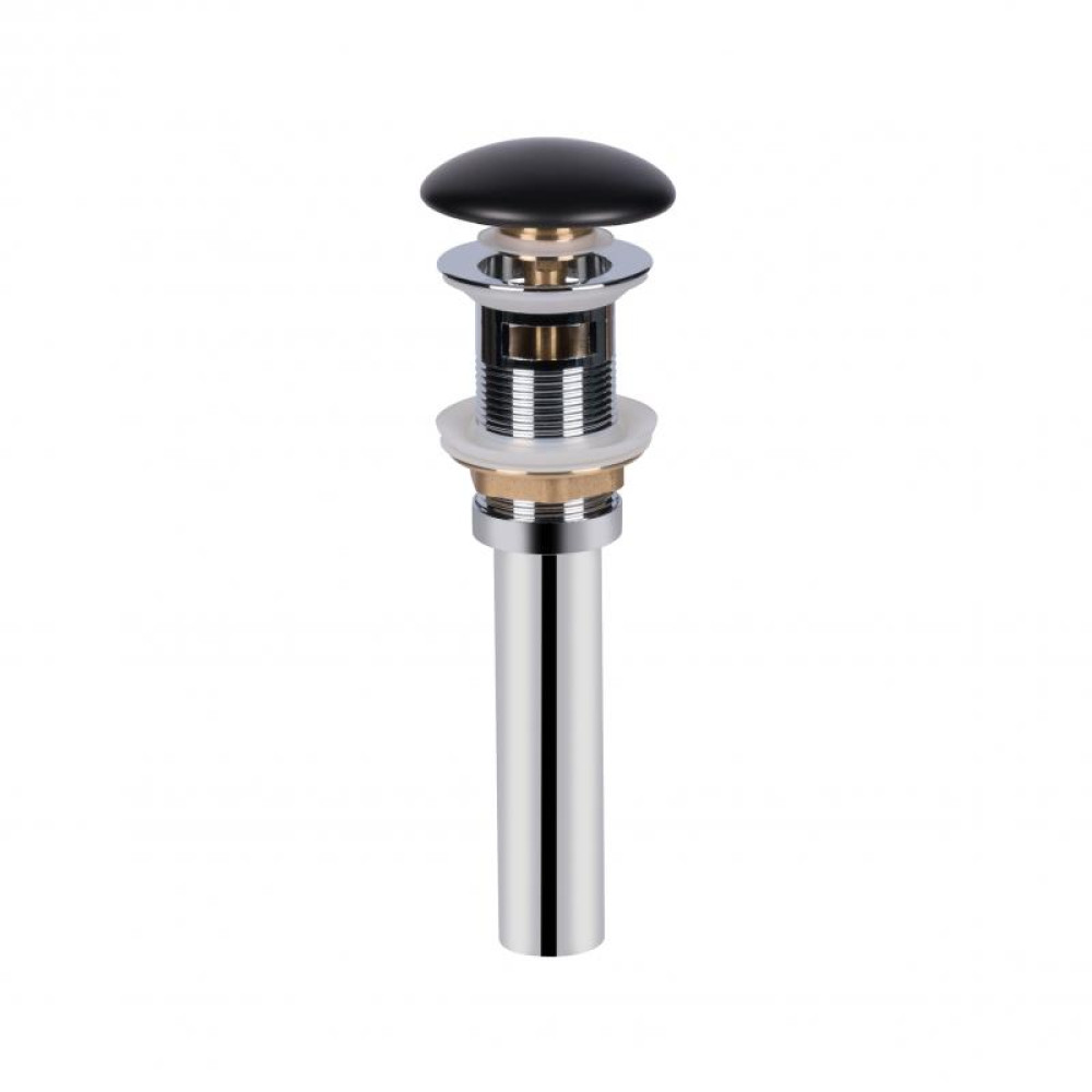 Раковина Qtap Nando LT Matt black з донним клапаном QT12112173MBMB