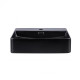 Раковина Qtap Nando LT Matt black з донним клапаном QT12112173SMBMB