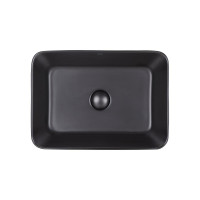 Раковина-чаша Qtap Virgo Matt black з донним клапаном QT18112261MBMB