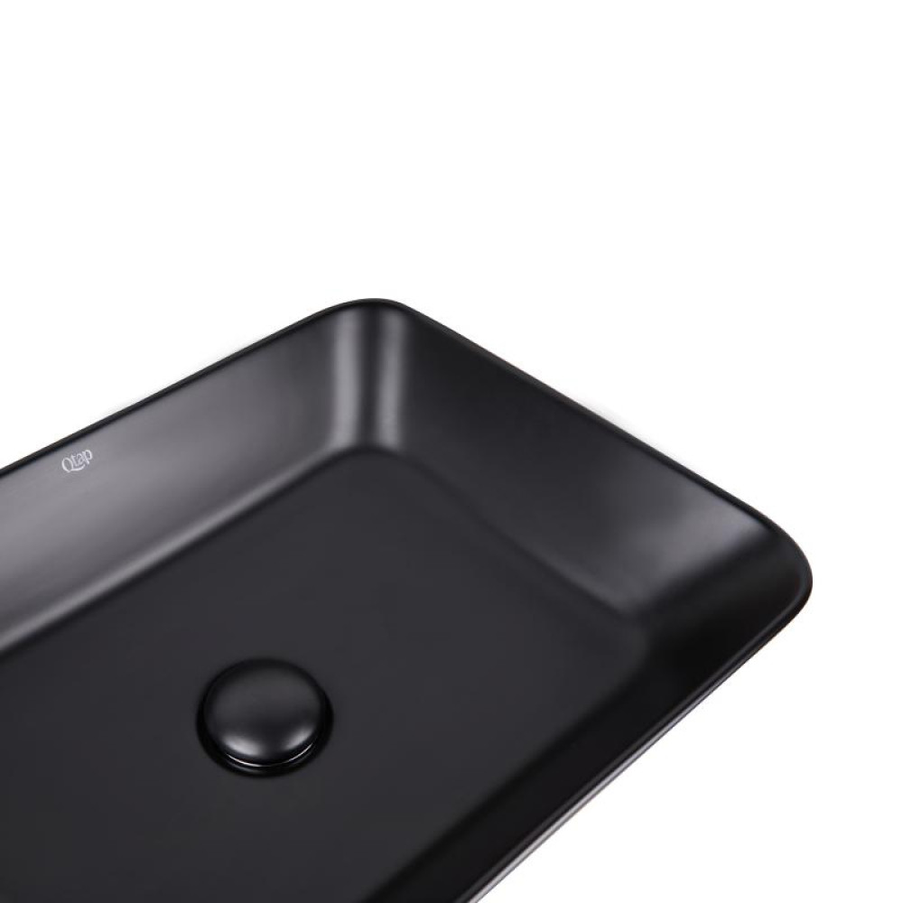 Раковина-чаша Qtap Virgo Matt black з донним клапаном QT18112261MBMB