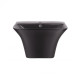 Раковина підвісна моноблок Qtap Crow Matt black з донним клапаном QT0511G835MB