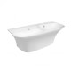 Раковина-моноблок з 2-ма чашами QTAP Virgo QT1811G760W з 2-ма донними клапанами